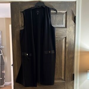 Rafaella Black Sleeveless Vest